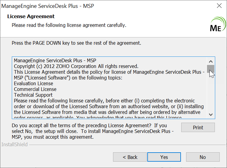 how to install manageengine servicedesk plus on windows