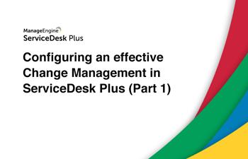 Steps to configure change management