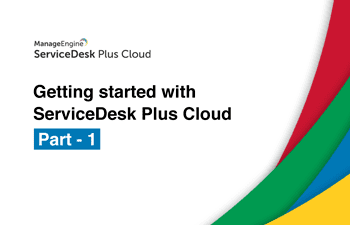 ServiceDesk Plus Cloud software